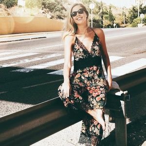 Zara Floral Lace Jumpsuit